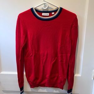 LACOSTE excellent condition cashmere crew neck sweater